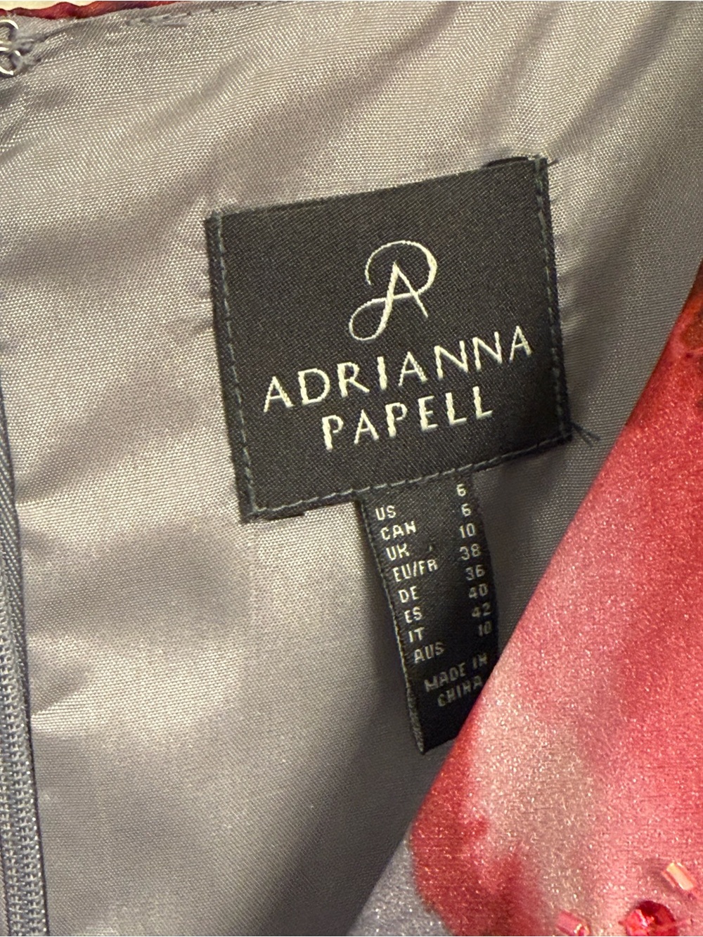 Adrianna Papell gown with pockets, size 6 - Picture 7 of 9